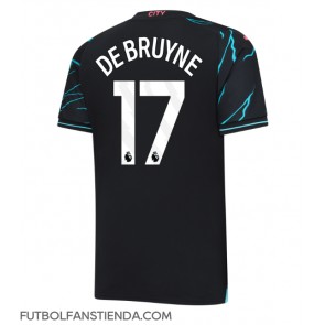 Manchester City Kevin De Bruyne #17 Tercera Equipación 2023-24 Manga Corta